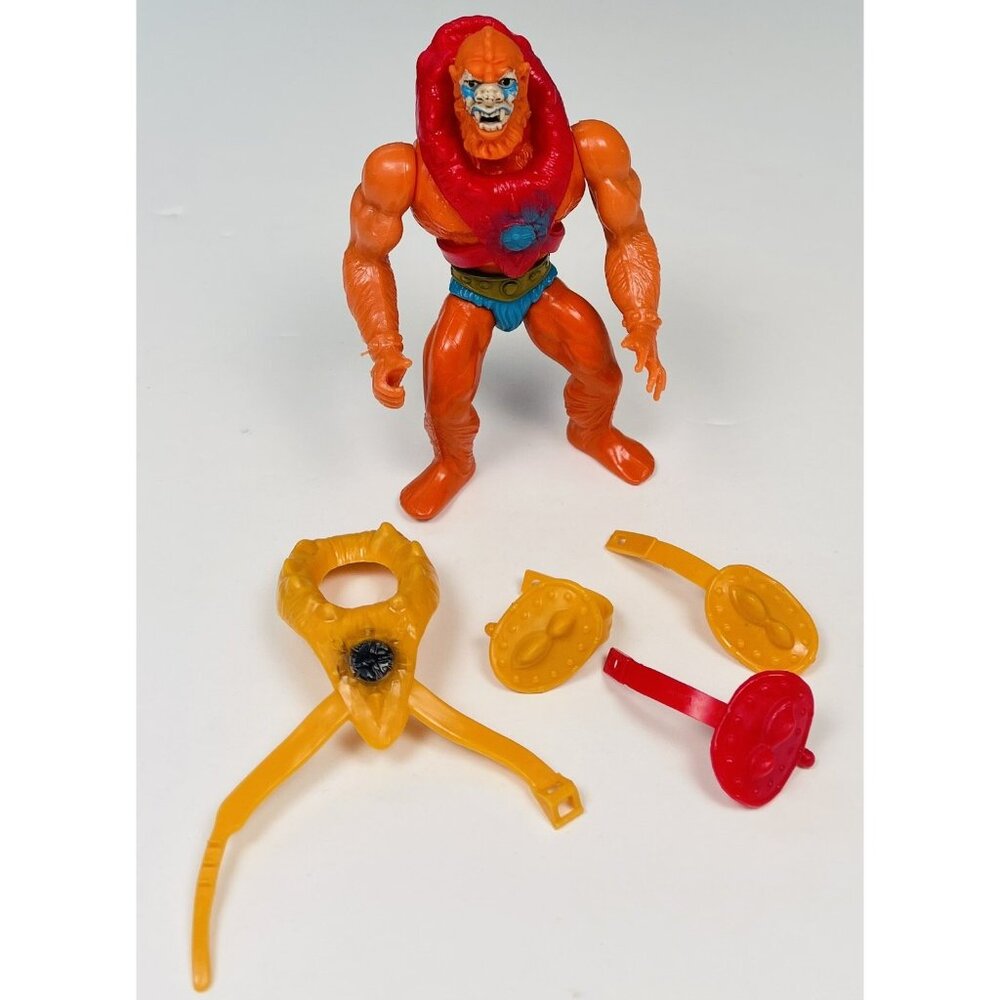 VTG 1981 MATTEL Masters of the Universe MOTU BEAST MAN Action Figure w/ Armor